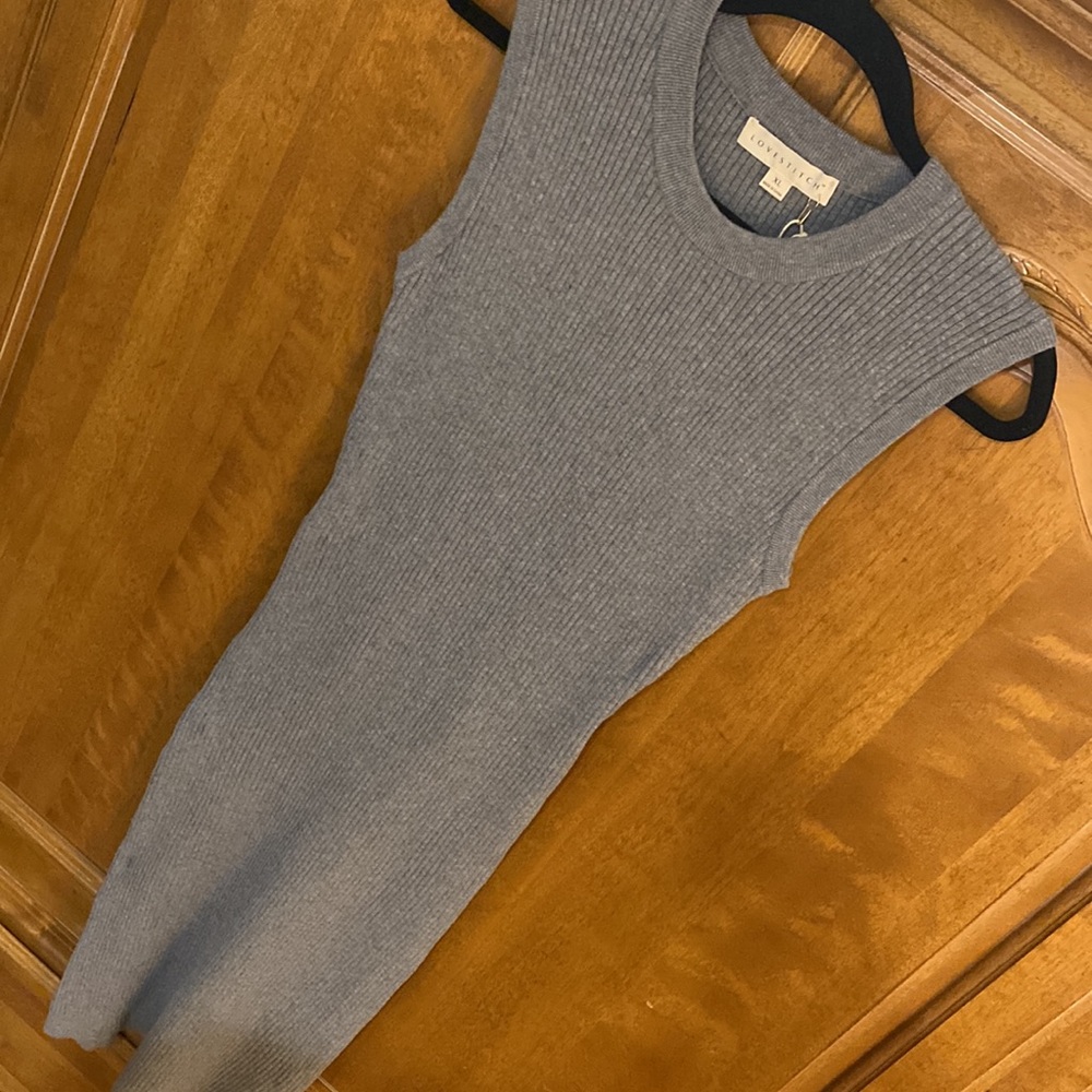 Lovestitch Felicia Ribbed Midi Dress, Sz XL - Picture 3 of 9
